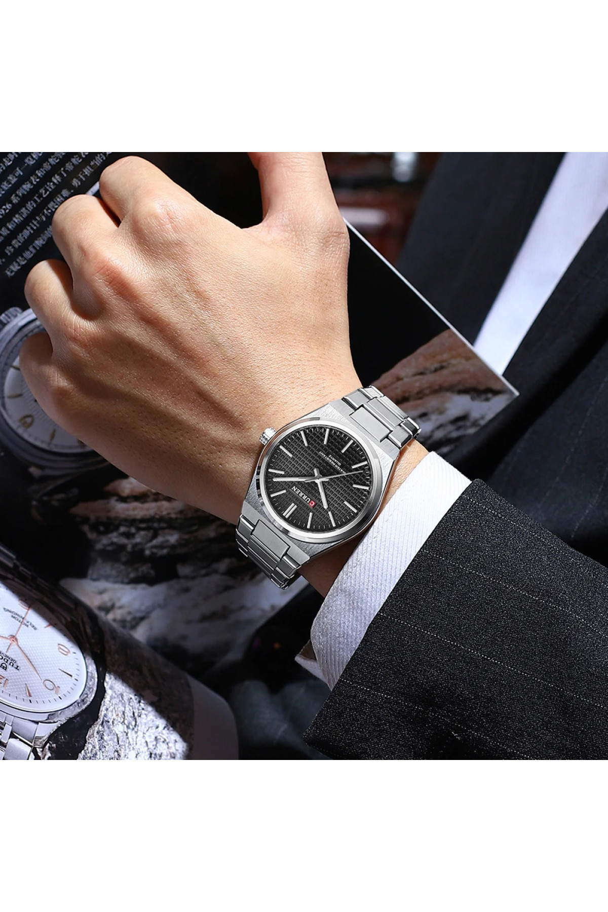 Наручні годинники Curren Curren Curren 8439 Silver-Black