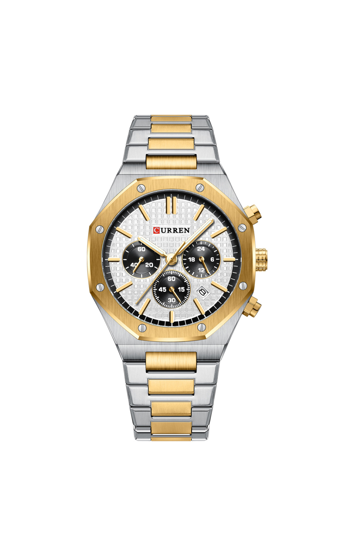 Наручні годинники Curren Curren Curren 8440 Silver-Gold-White