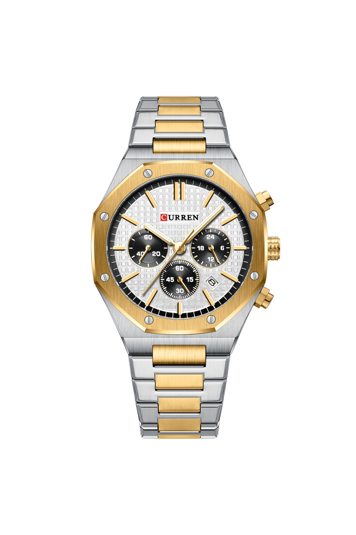 Наручні годинники Curren Curren Curren 8440 Silver-Gold-White