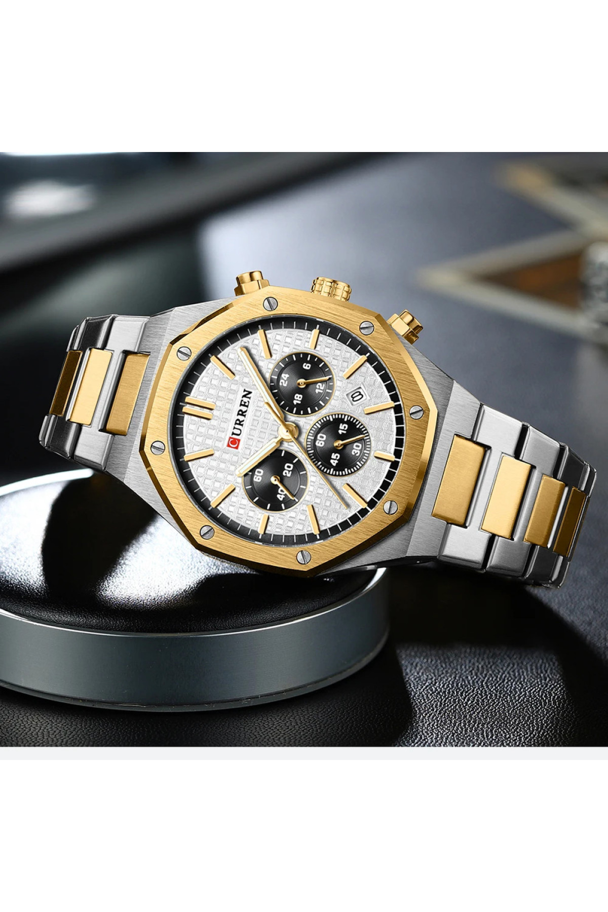 Наручні годинники Curren Curren Curren 8440 Silver-Gold-White