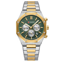 Наручні годинники Curren Curren Curren 8440 Silver-Gold-Green