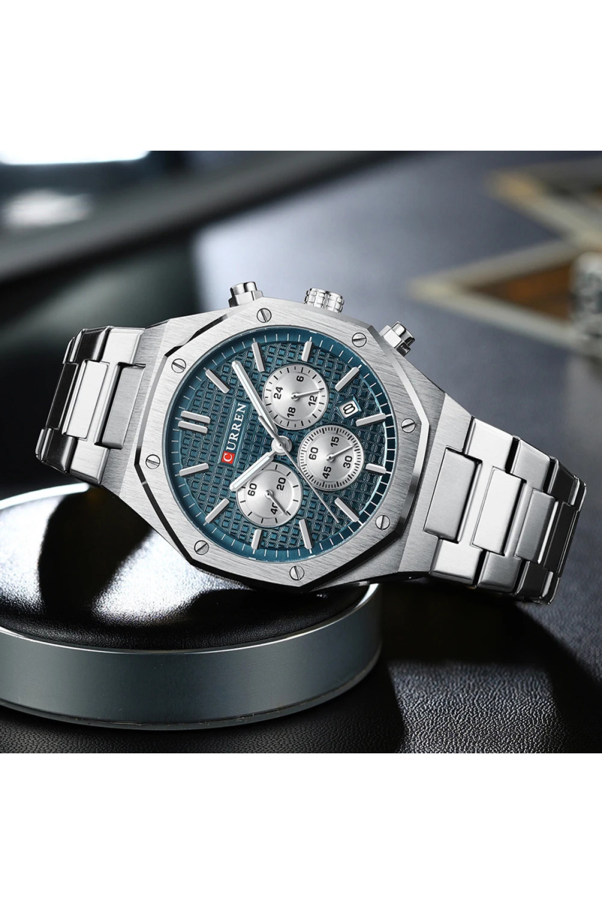 Наручні годинники Curren Curren Curren 8440 Silver-Blue