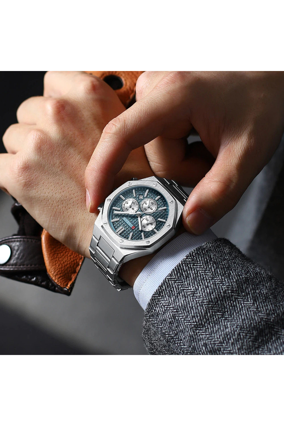 Наручні годинники Curren Curren Curren 8440 Silver-Blue