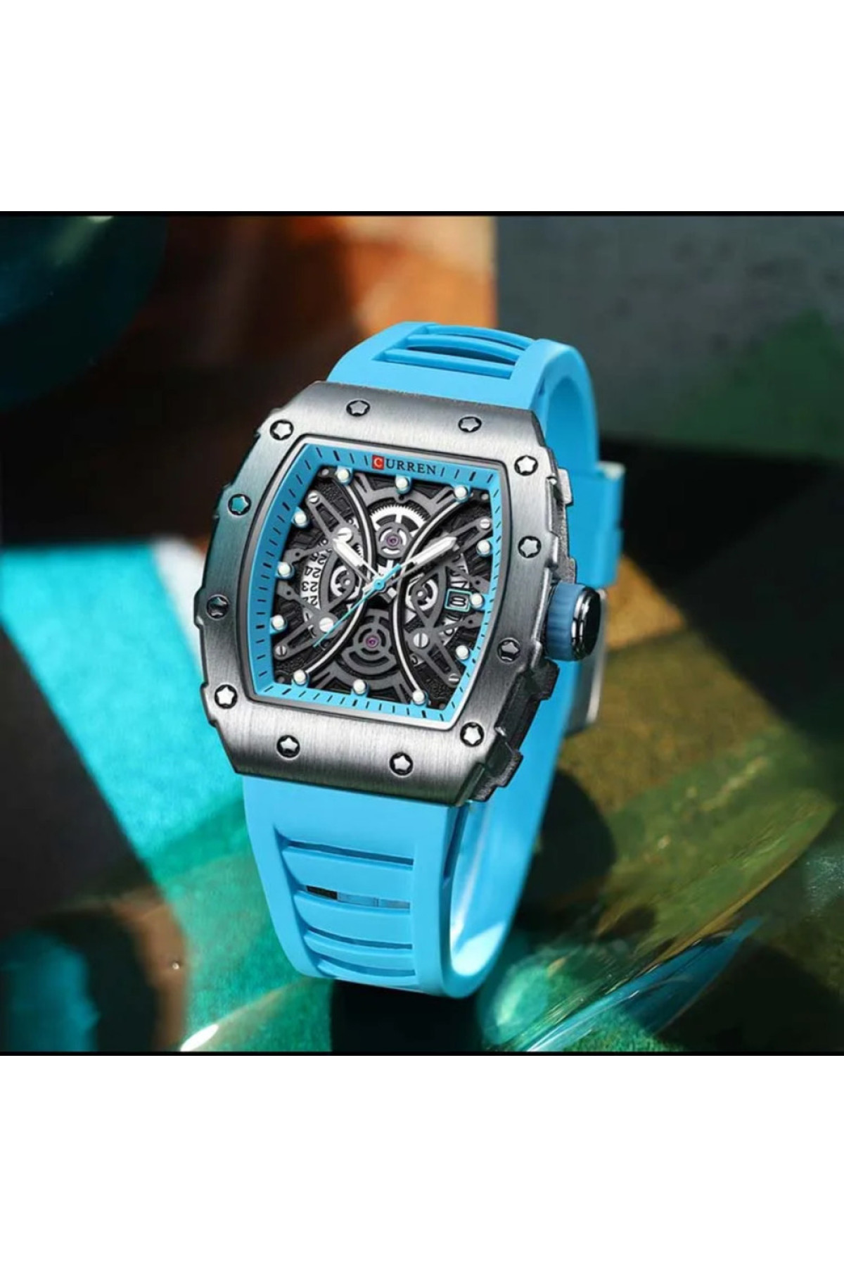 Наручні годинники Curren Curren Curren 8438 Black-Light Blue