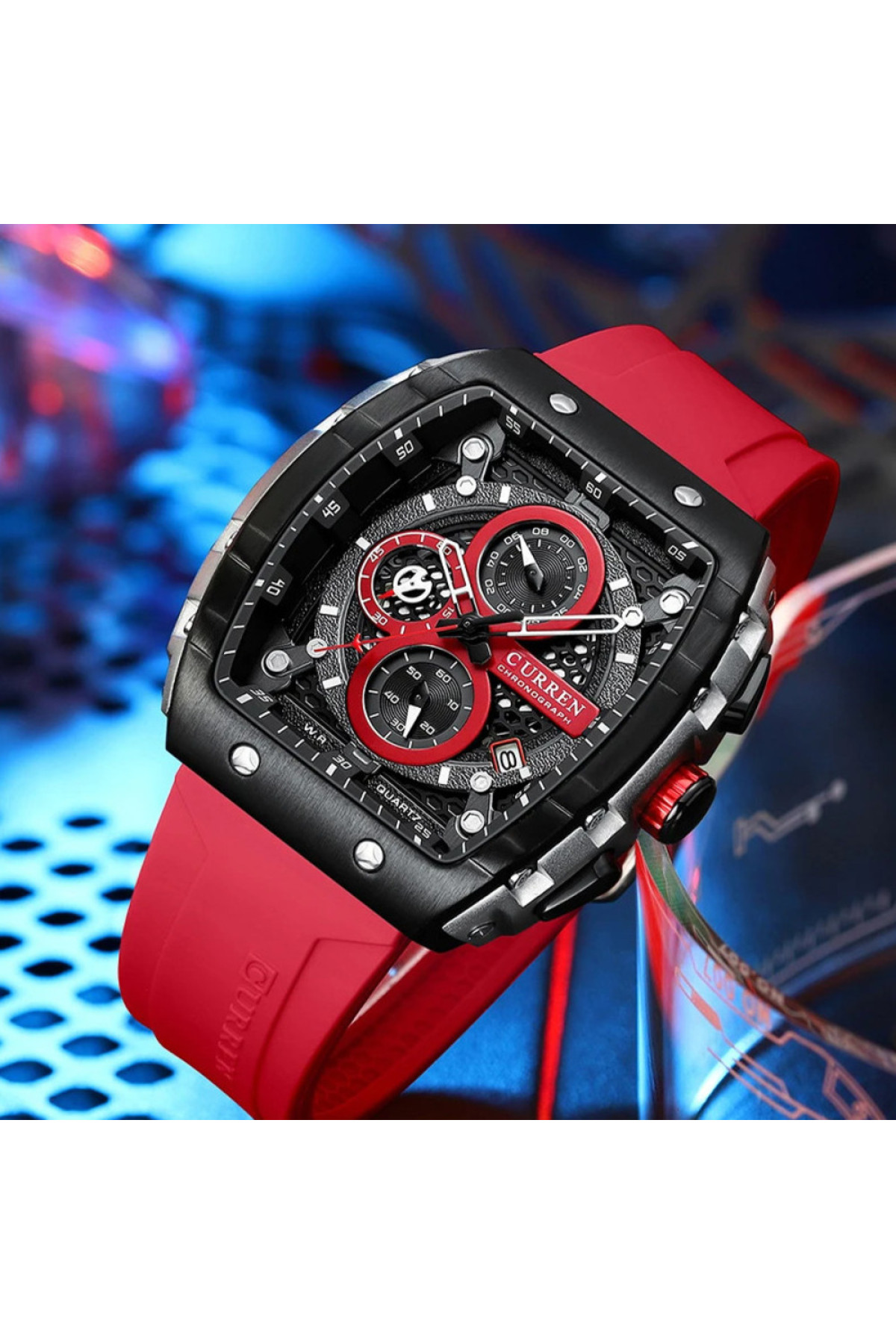 Наручні годинники Curren Curren Curren 8442 Silver-Black-Red