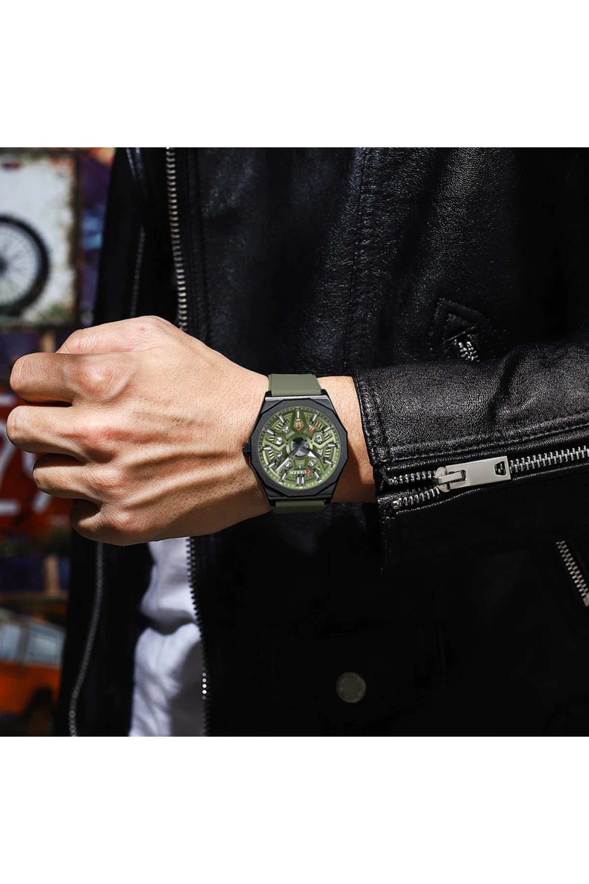 Наручні годинники Curren Curren Curren 8437 Black-Green