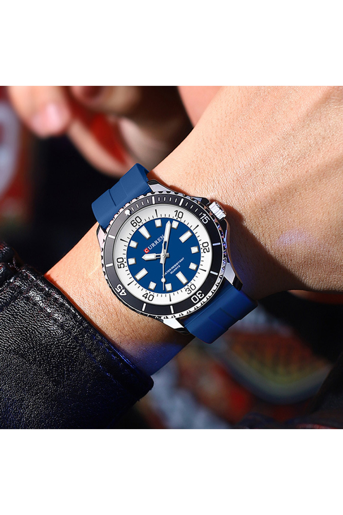 Наручні годинники Curren Curren Curren 8448 Silver-Blue