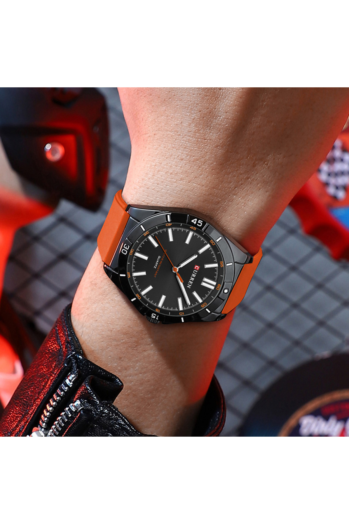 Наручні годинники Curren Curren Curren 8449 Black-Orange