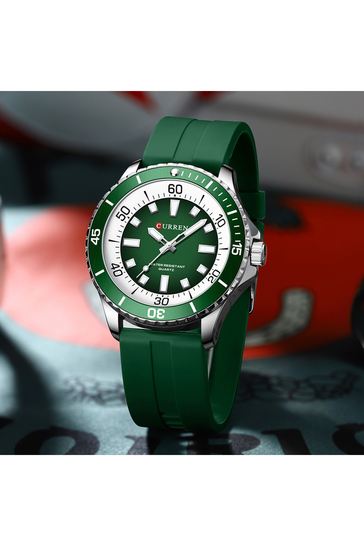 Наручні годинники Curren Curren Curren 8448 Silver-Green