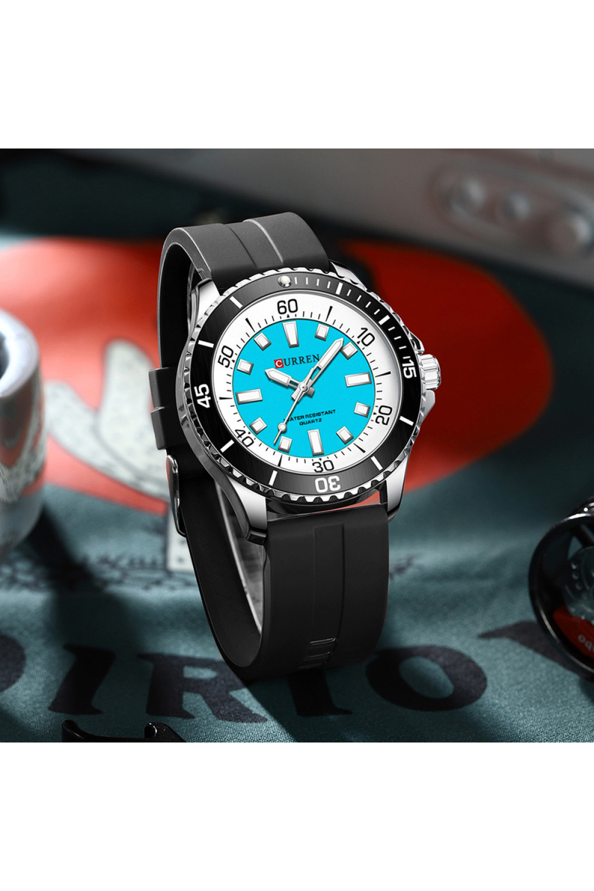 Наручні годинники Curren Curren Curren 8448 Silver-Blue-Black