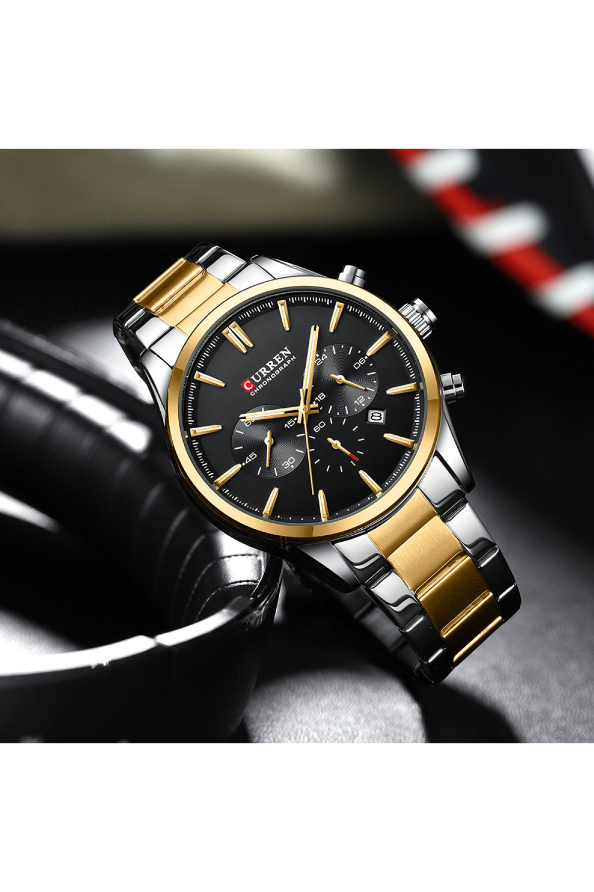 Наручні годинники Curren Curren Curren 8446 Silver-Gold-Black