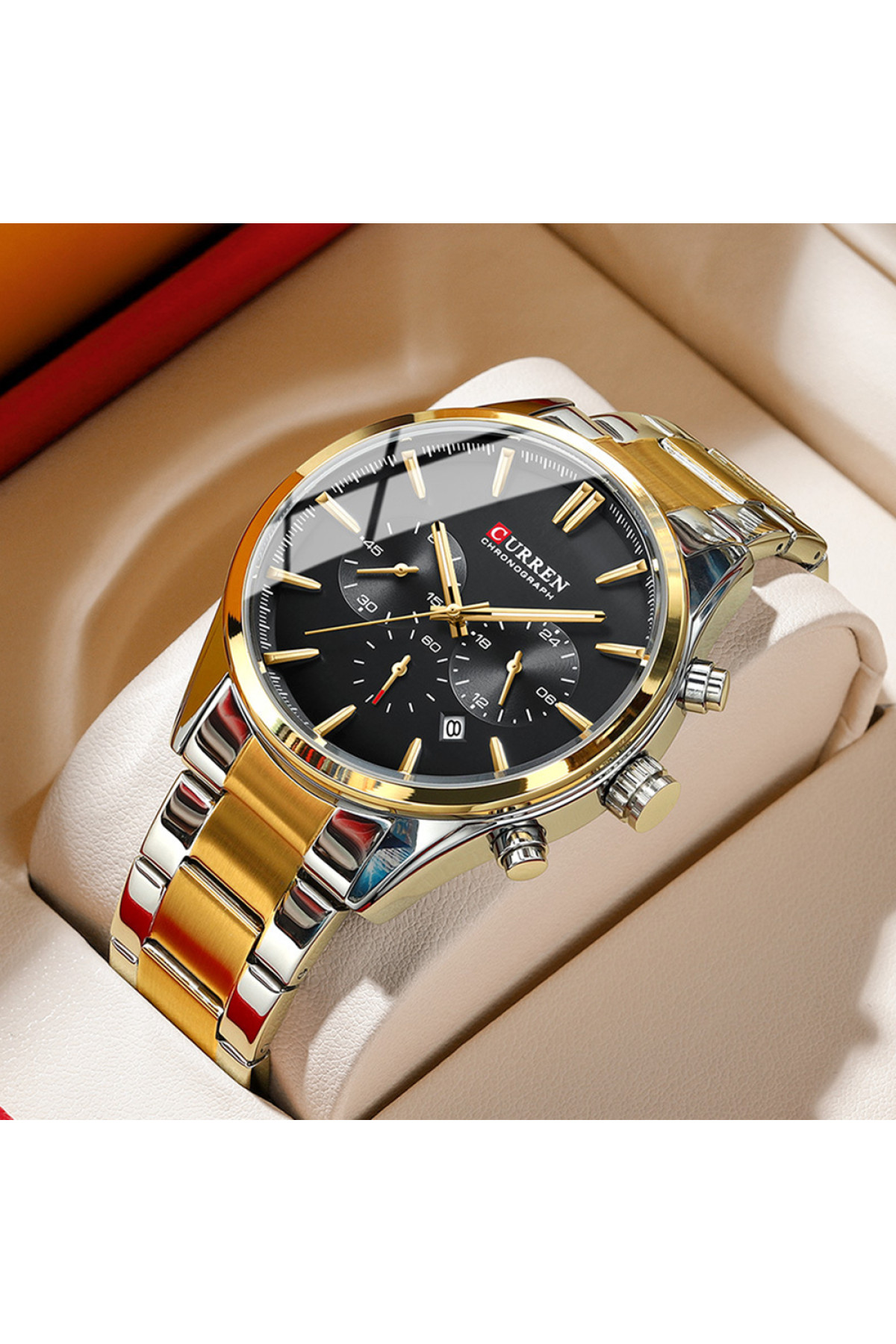 Наручні годинники Curren Curren Curren 8446 Silver-Gold-Black