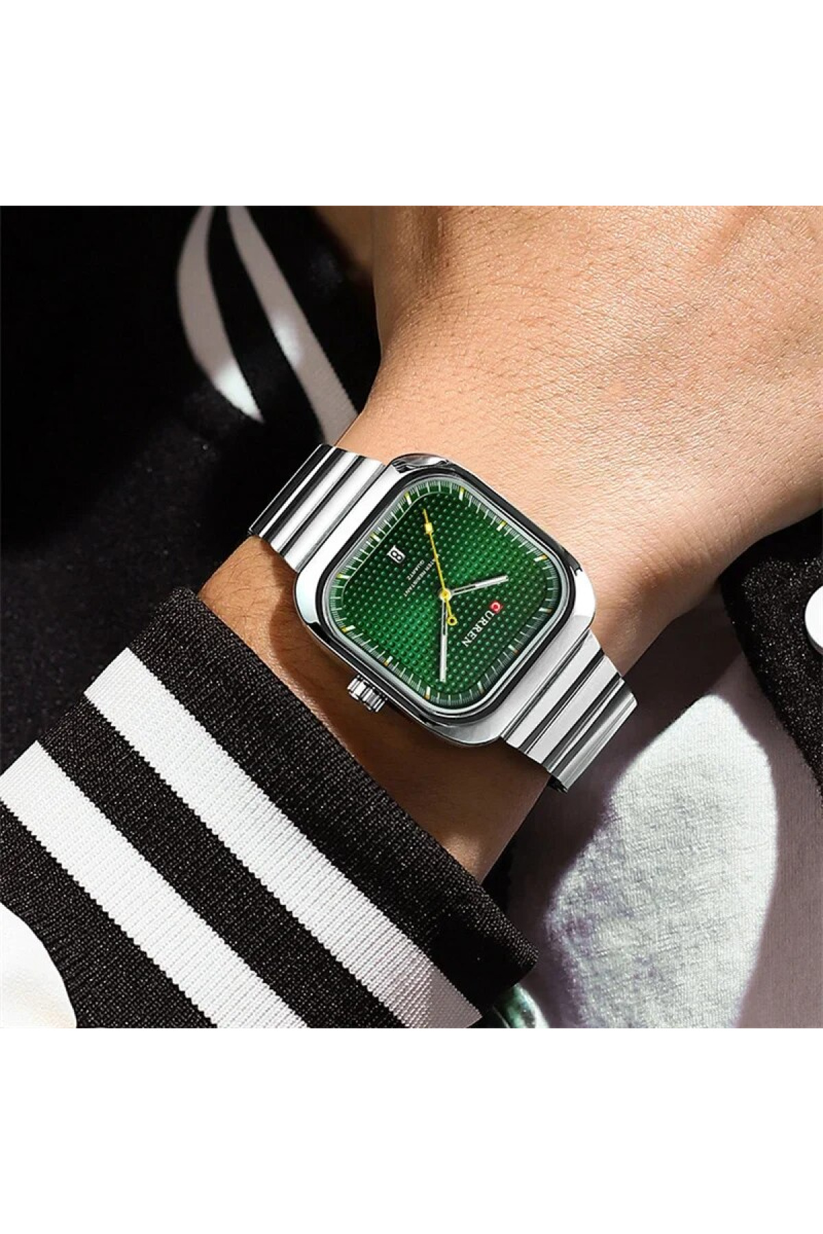 Наручні годинники Curren Curren Curren 8460 Silver-Green