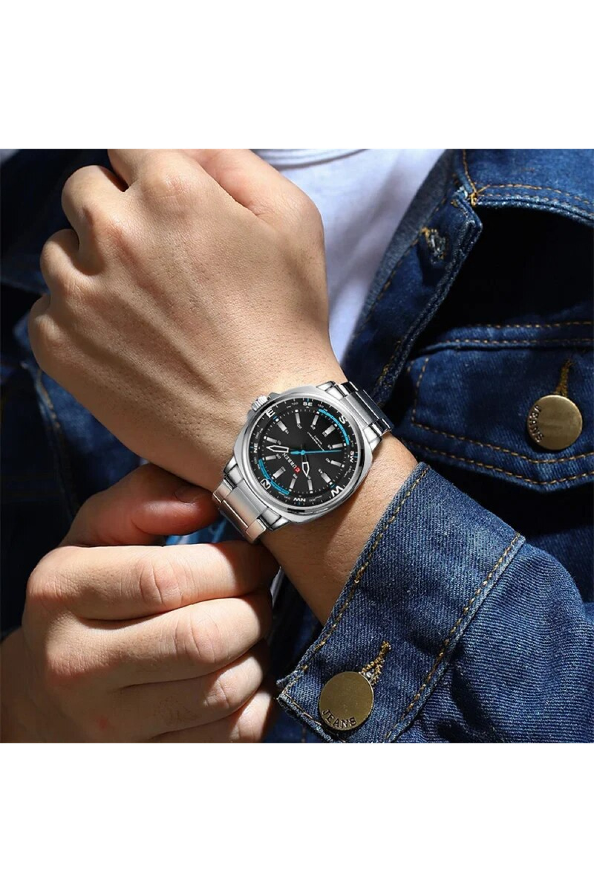Наручні годинники Curren Curren Curren 8455 Silver-Black