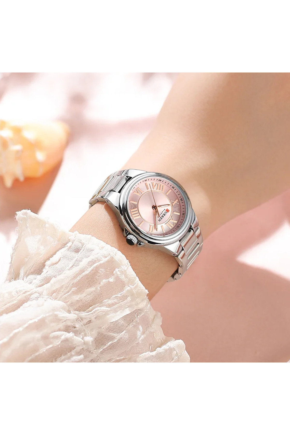 Наручні годинники Curren Curren Curren 9091 Silver-Pink
