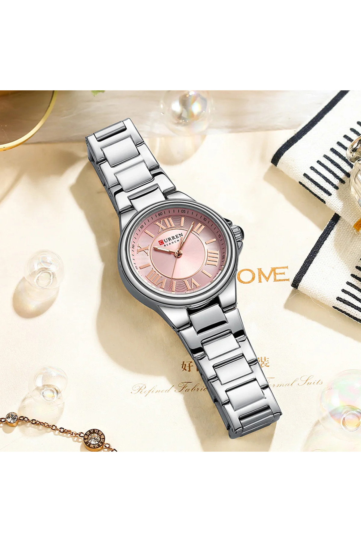 Наручні годинники Curren Curren Curren 9091 Silver-Pink