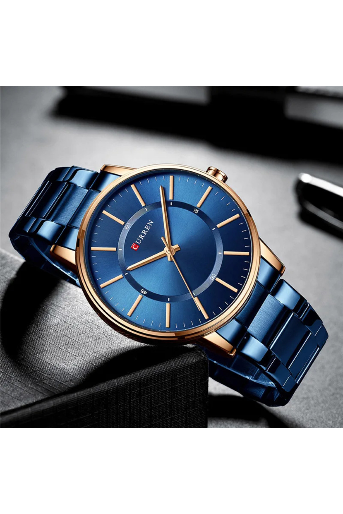 Наручні годинники Curren Curren Curren 8385 Blue-Gold