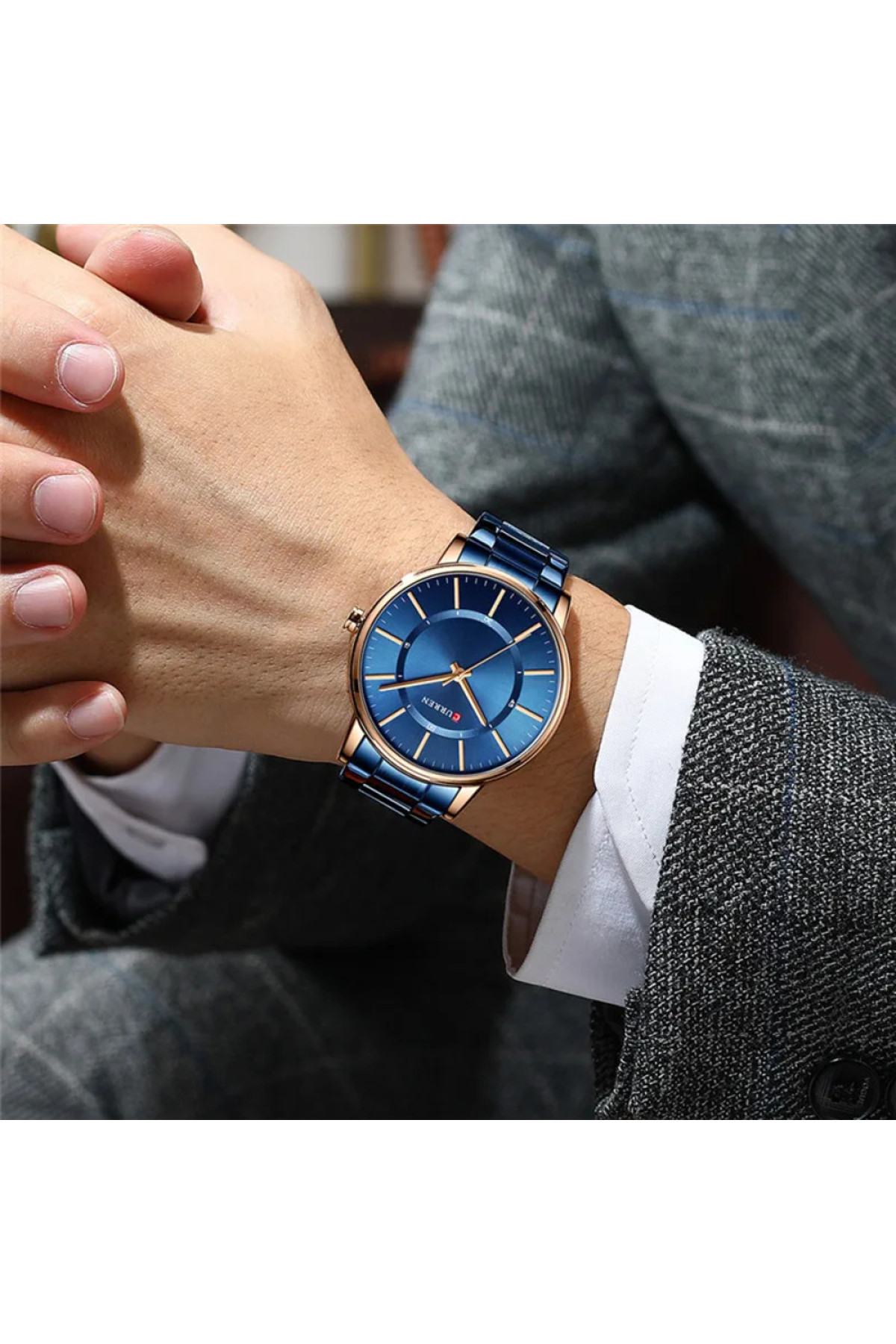 Наручні годинники Curren Curren Curren 8385 Blue-Gold