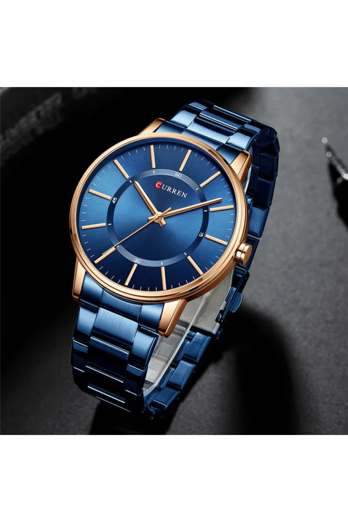 Наручні годинники Curren Curren Curren 8385 Blue-Gold