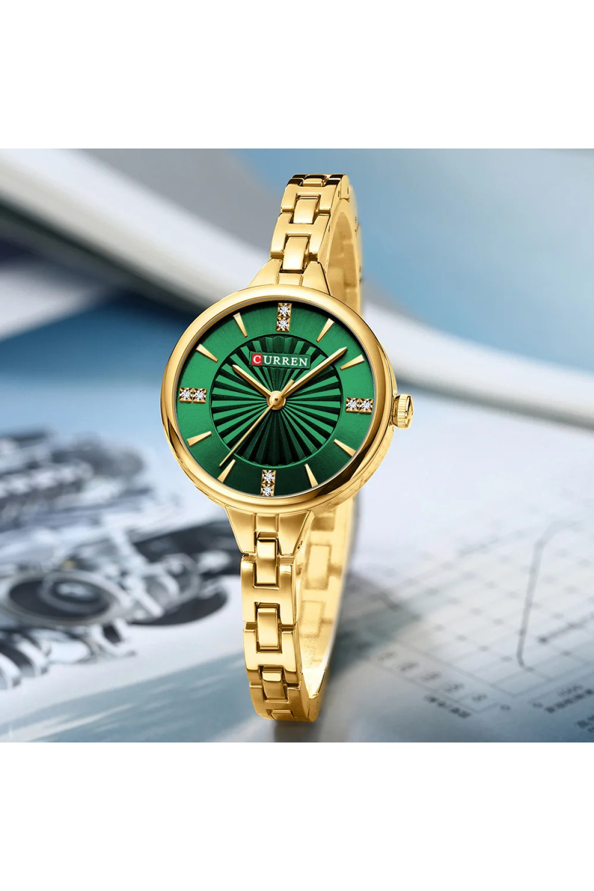 Наручні годинники Curren Curren Curren 9097L Gold-Green