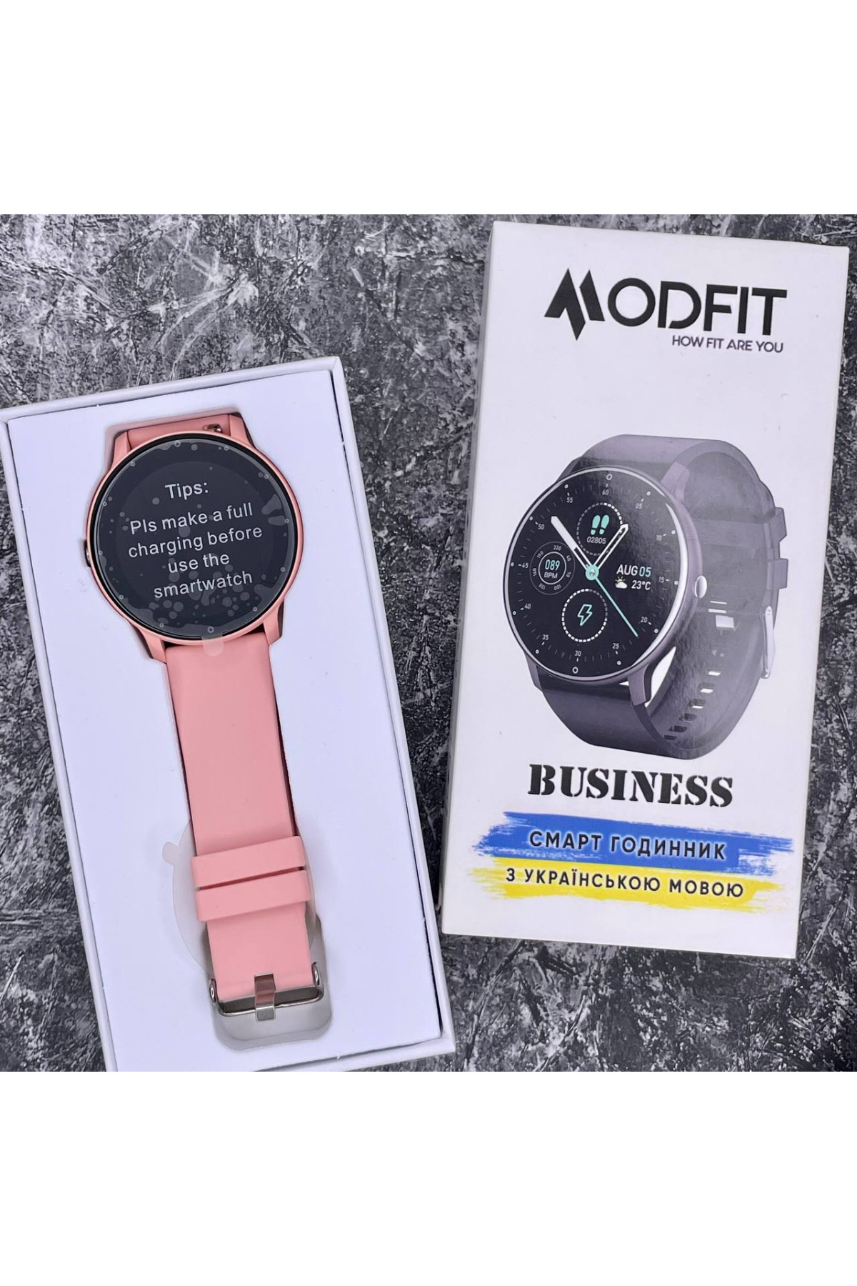 Смарт годинники Modfit Modfit Modfit Business Pink 41 мм.
