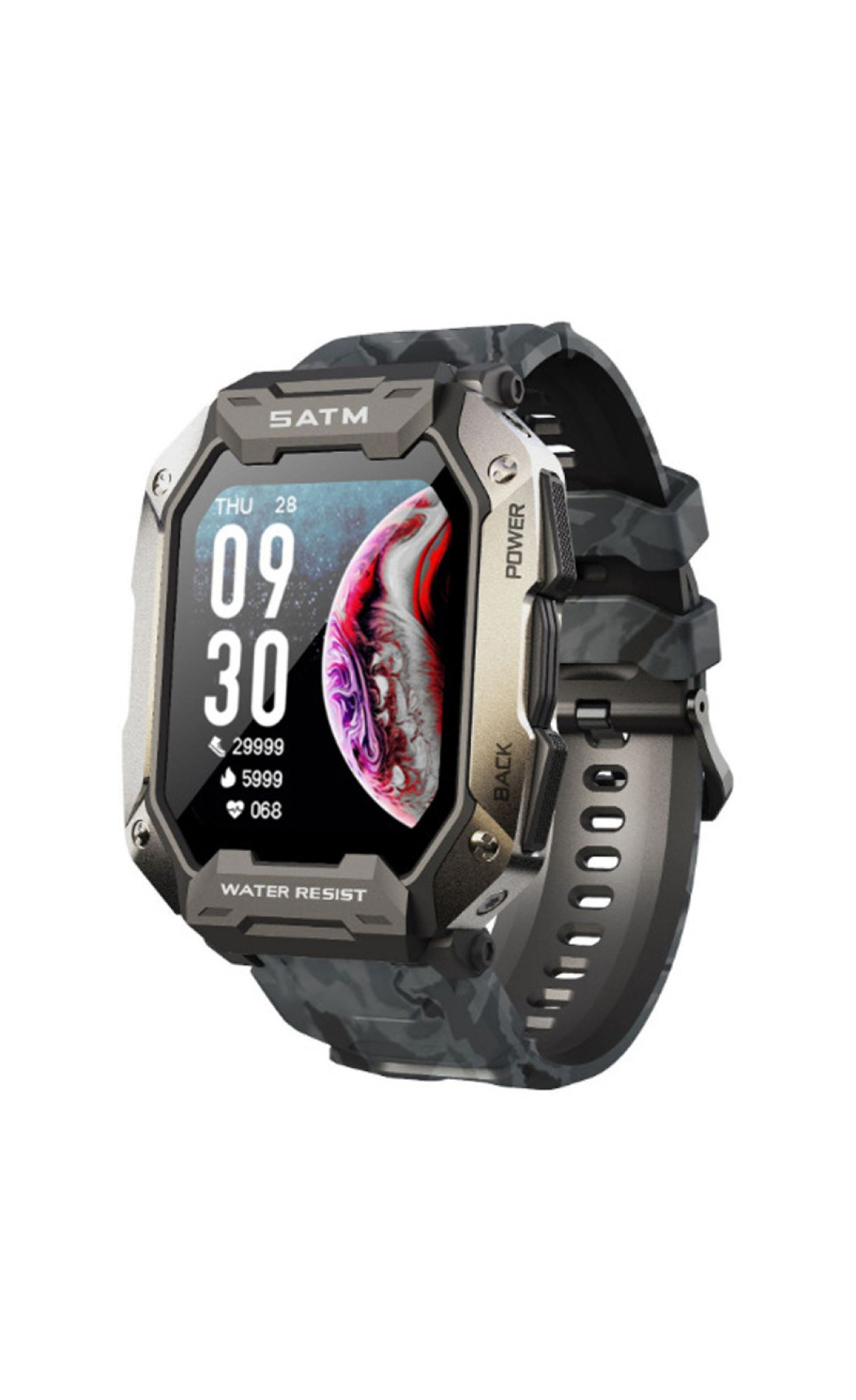 Смарт годинники Modfit Modfit Modfit Warrior All Black Camo Band