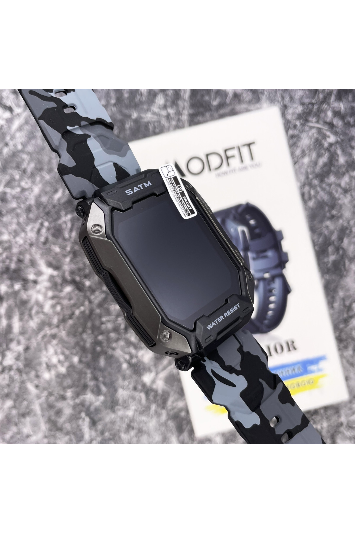 Смарт годинники Modfit Modfit Modfit Warrior All Black Camo Band