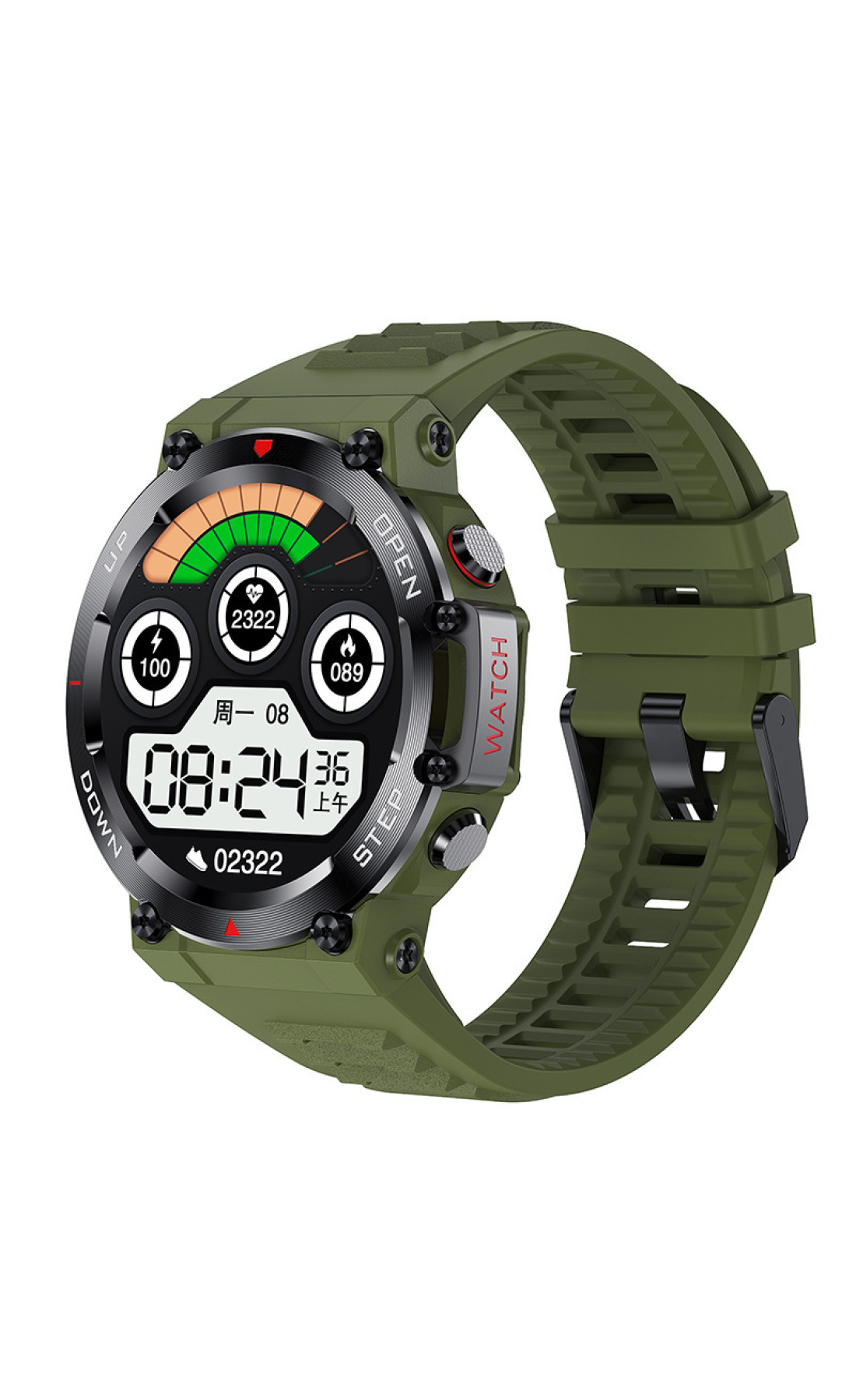Смарт годинники Modfit Modfit Modfit Titan Army Green 35 мм.