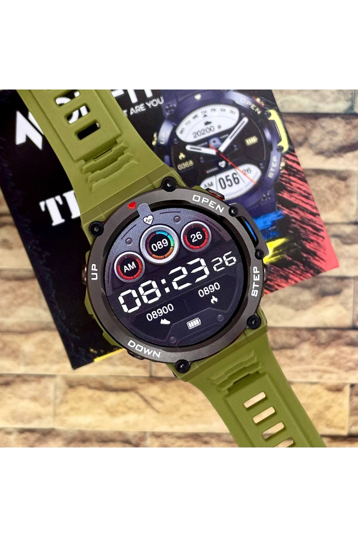 Смарт годинники Modfit Modfit Modfit Titan Army Green 35 мм.