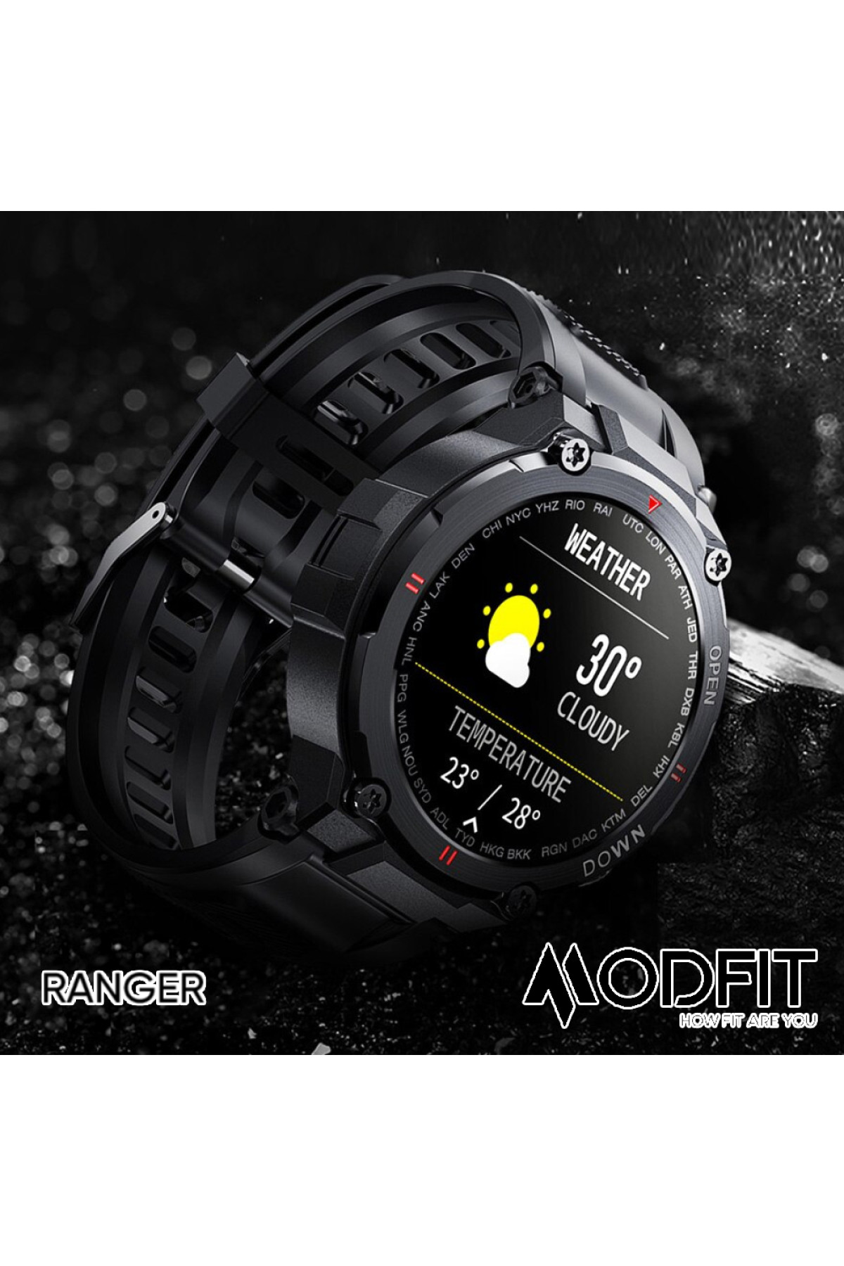 Смарт годинники Modfit Modfit Modfit Ranger Army Green 36 мм.