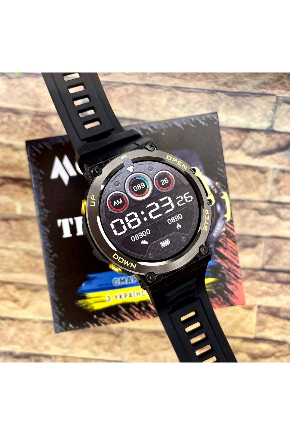 Смарт годинники Modfit Modfit Modfit Titan Black-Gold 35 мм.