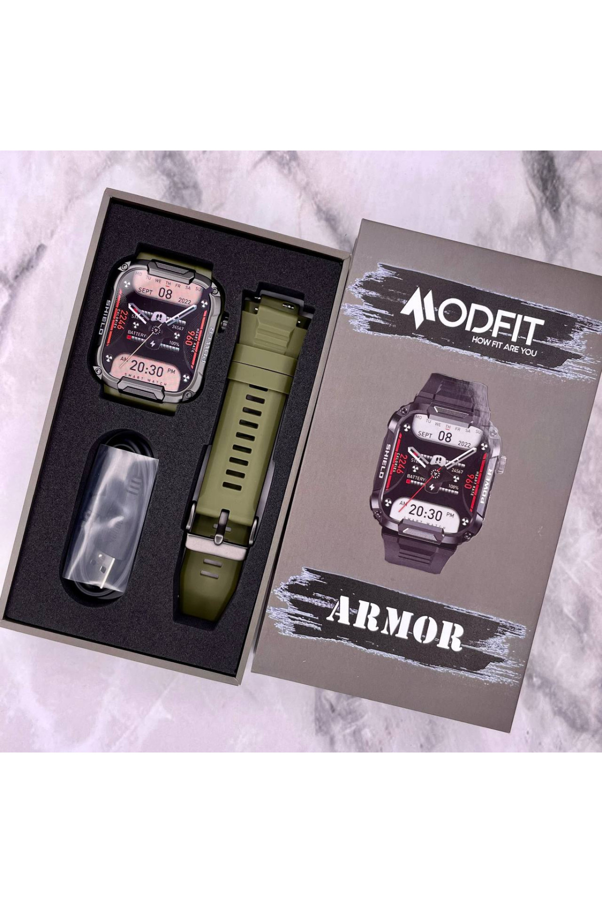 Смарт годинники Modfit Modfit Modfit Armor Army Green