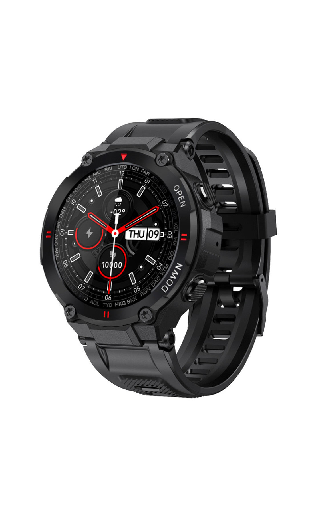 Смарт годинники Modfit Modfit Modfit Delta Force All Black 36 мм.