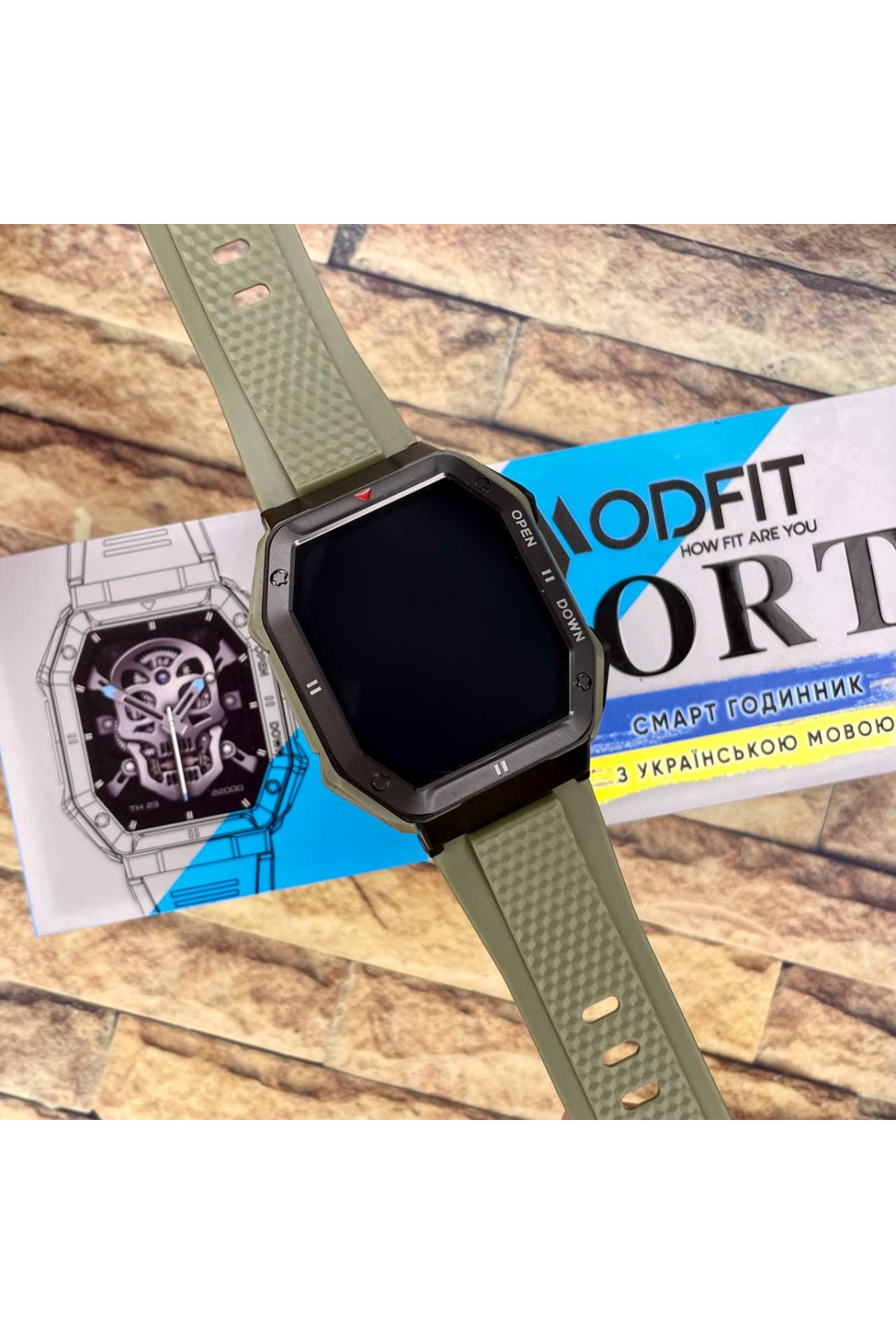 Смарт годинники Modfit Modfit Modfit Shockwave Army Green