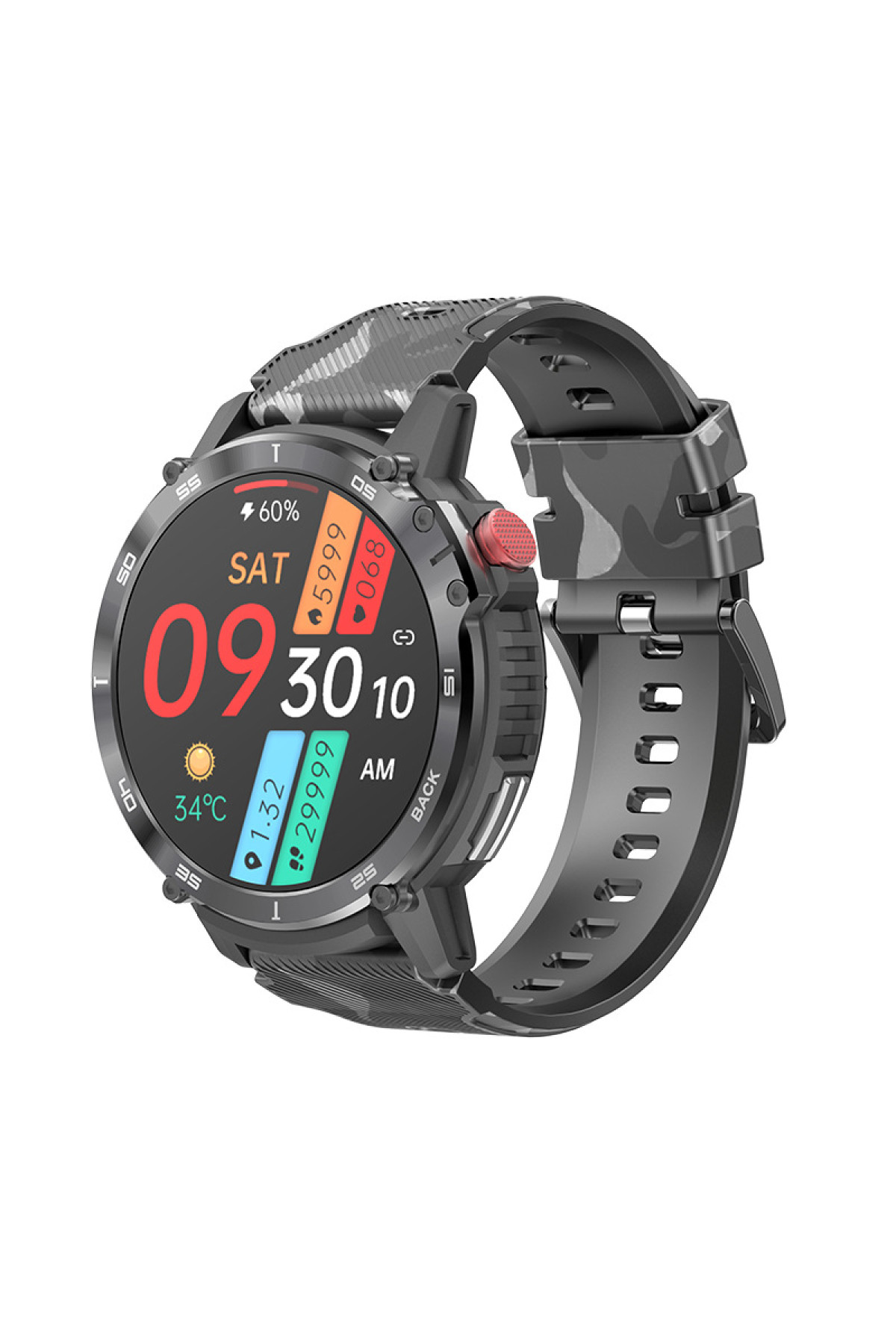 Смарт годинники Modfit Modfit Modfit Sniper Pro All Black 41 мм.