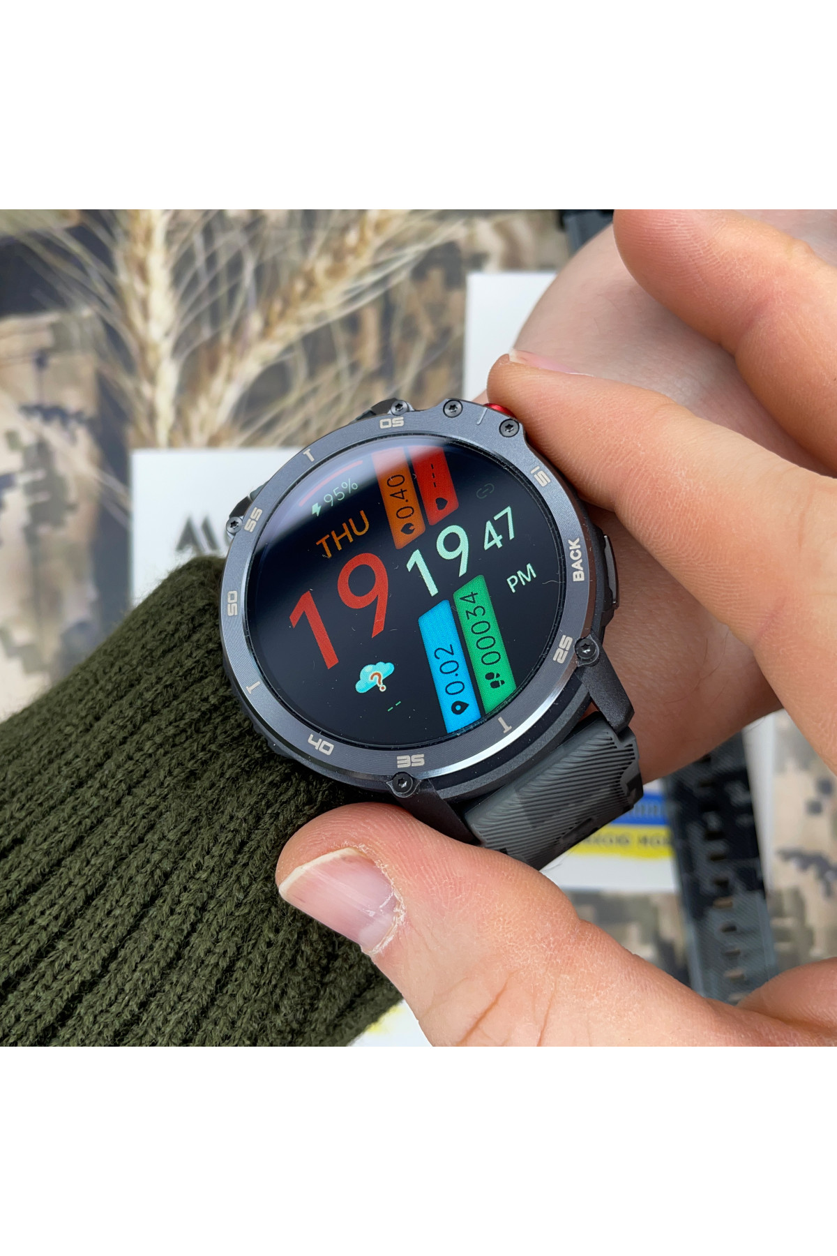 Смарт годинники Modfit Modfit Modfit Sniper Pro All Black 41 мм.