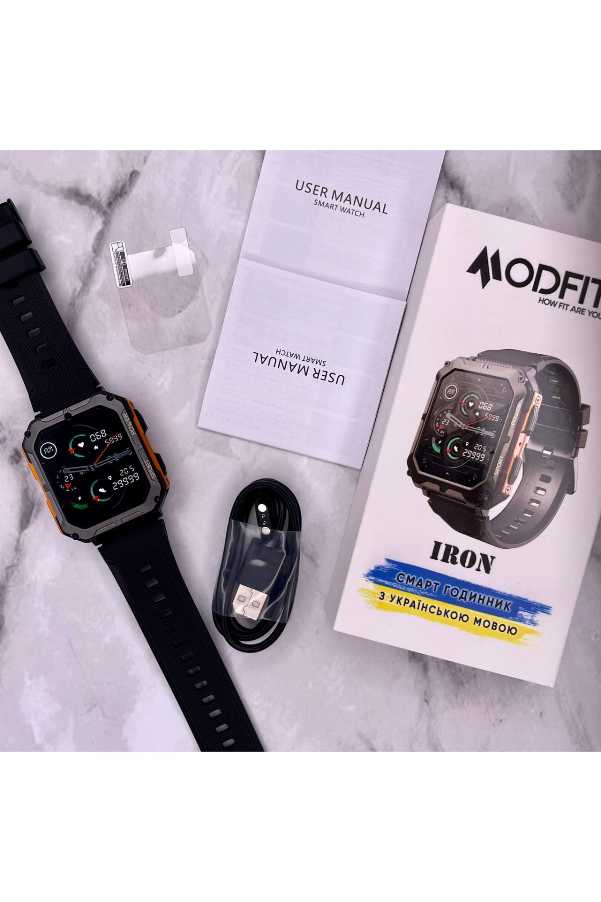 Смарт годинники Modfit Modfit Modfit Iron Black-Orange
