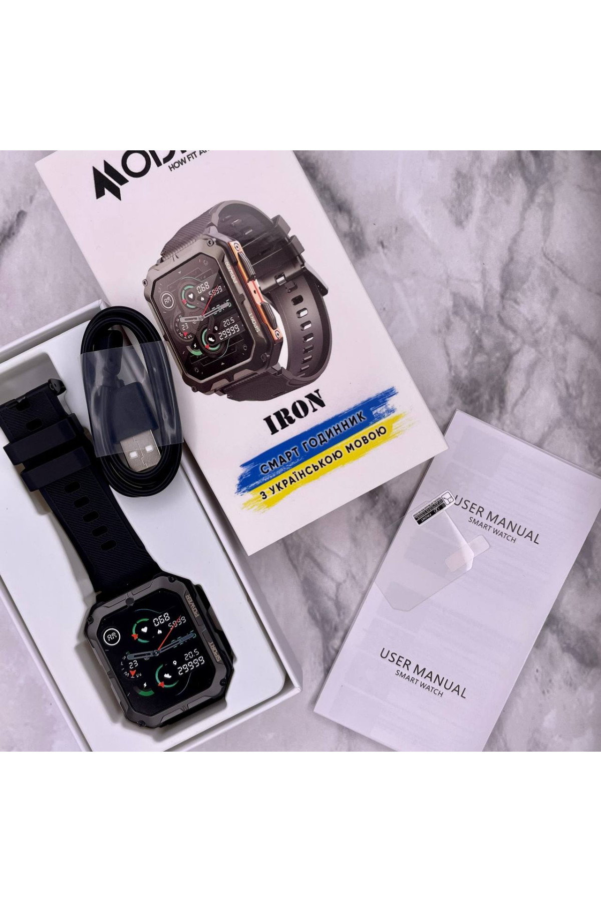 Смарт годинники Modfit Modfit Modfit Iron All Black