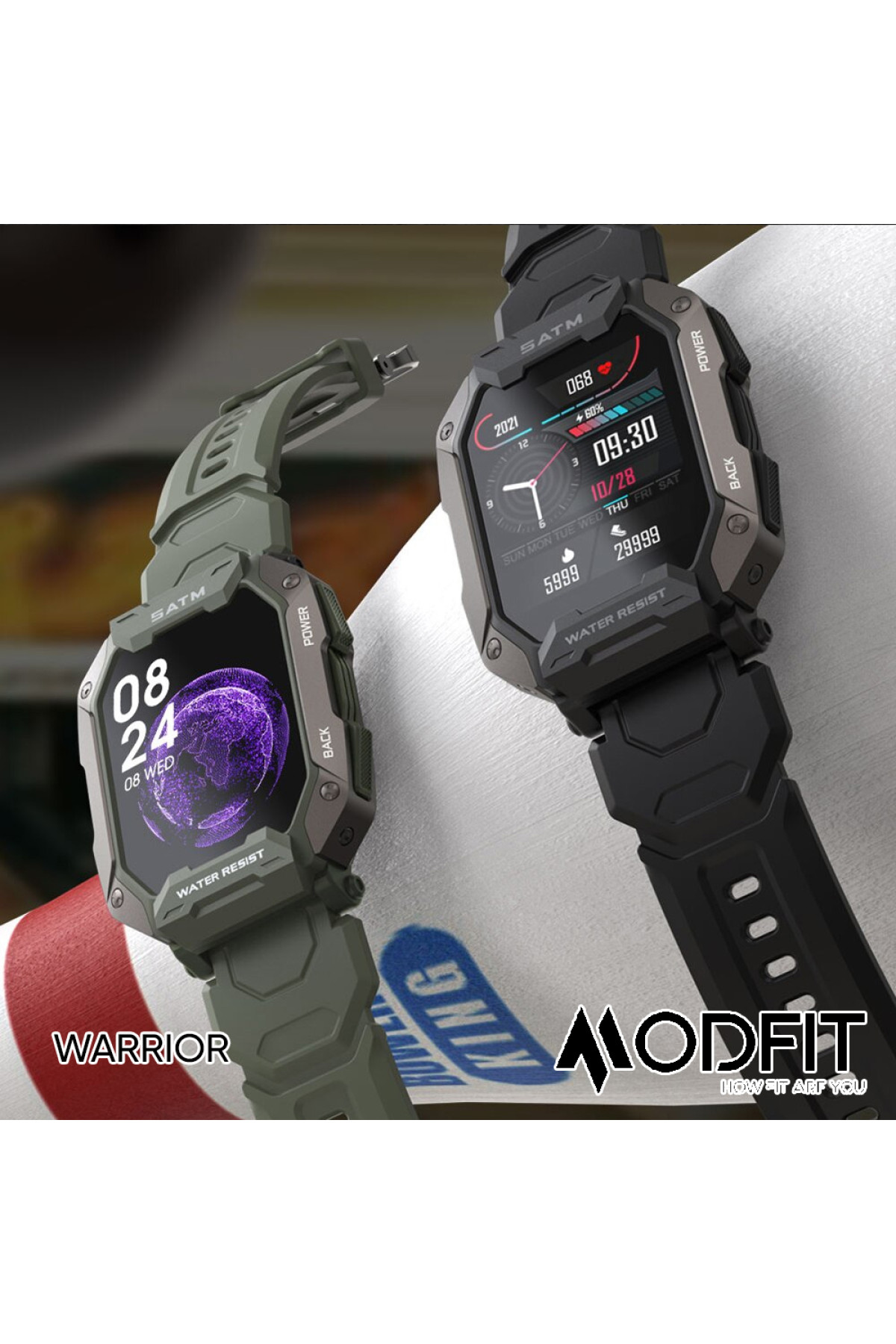Смарт годинники Modfit Modfit Modfit Warrior Army Green  Camo Band