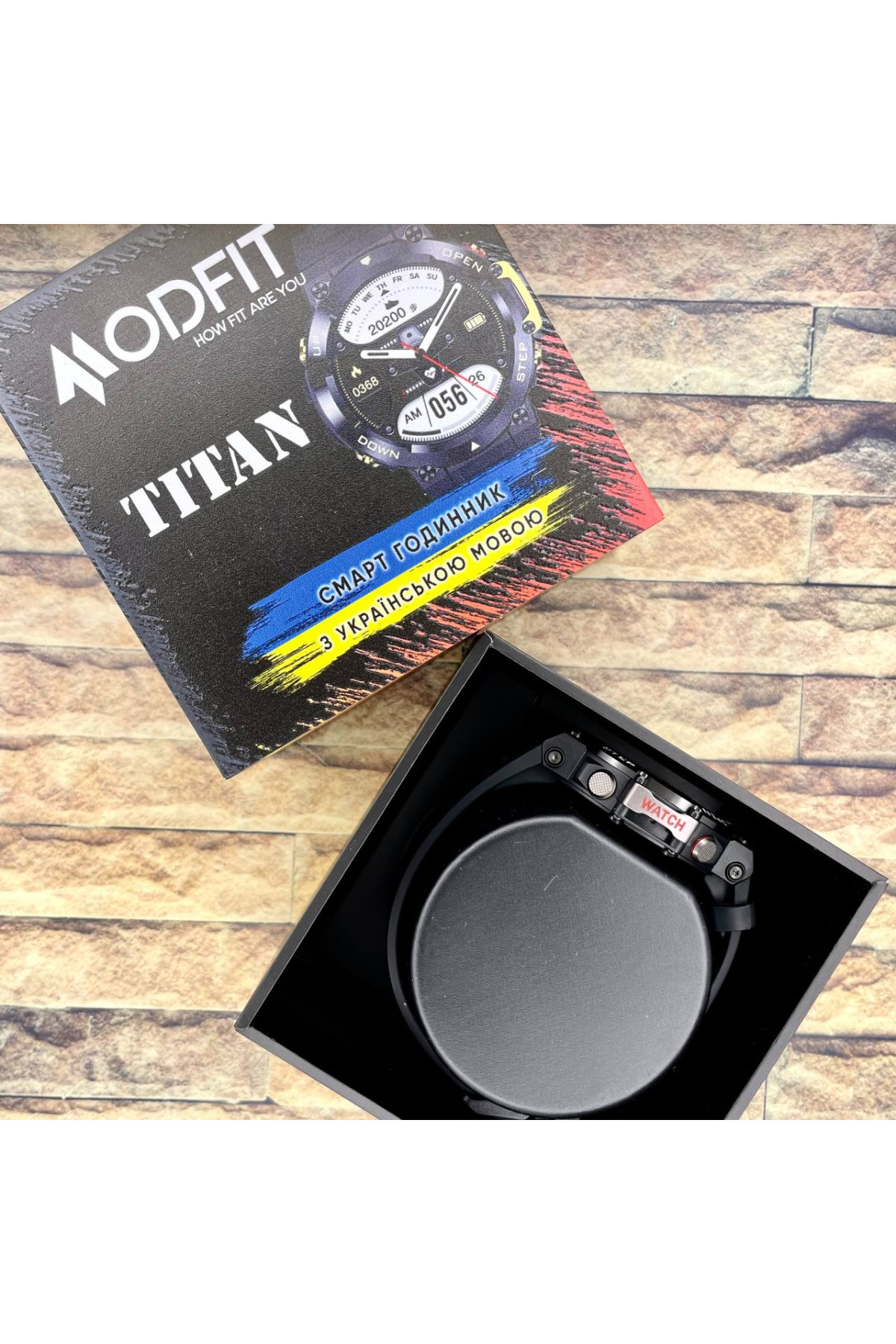 Смарт годинники Modfit Modfit Modfit Titan All Black 36 мм.
