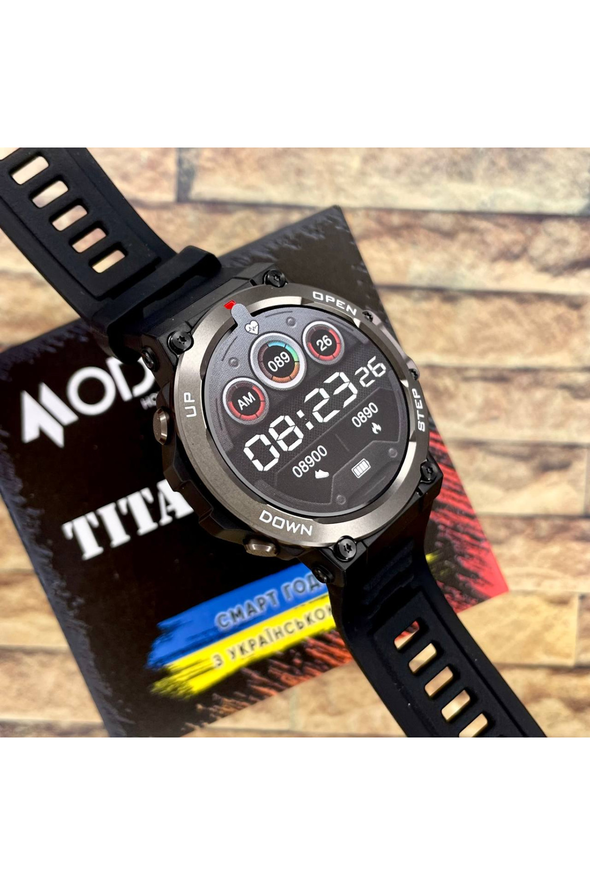 Смарт годинники Modfit Modfit Modfit Titan All Black 36 мм.