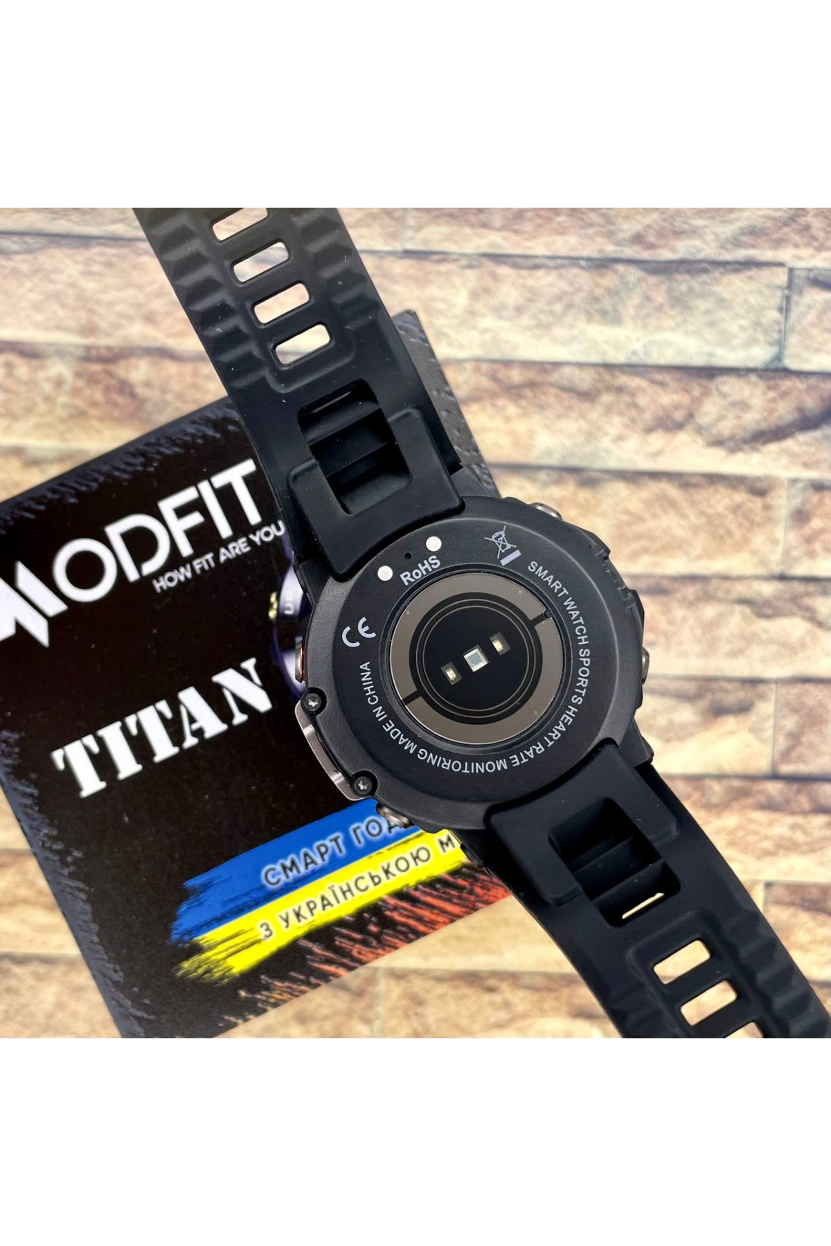 Смарт годинники Modfit Modfit Modfit Titan All Black 36 мм.