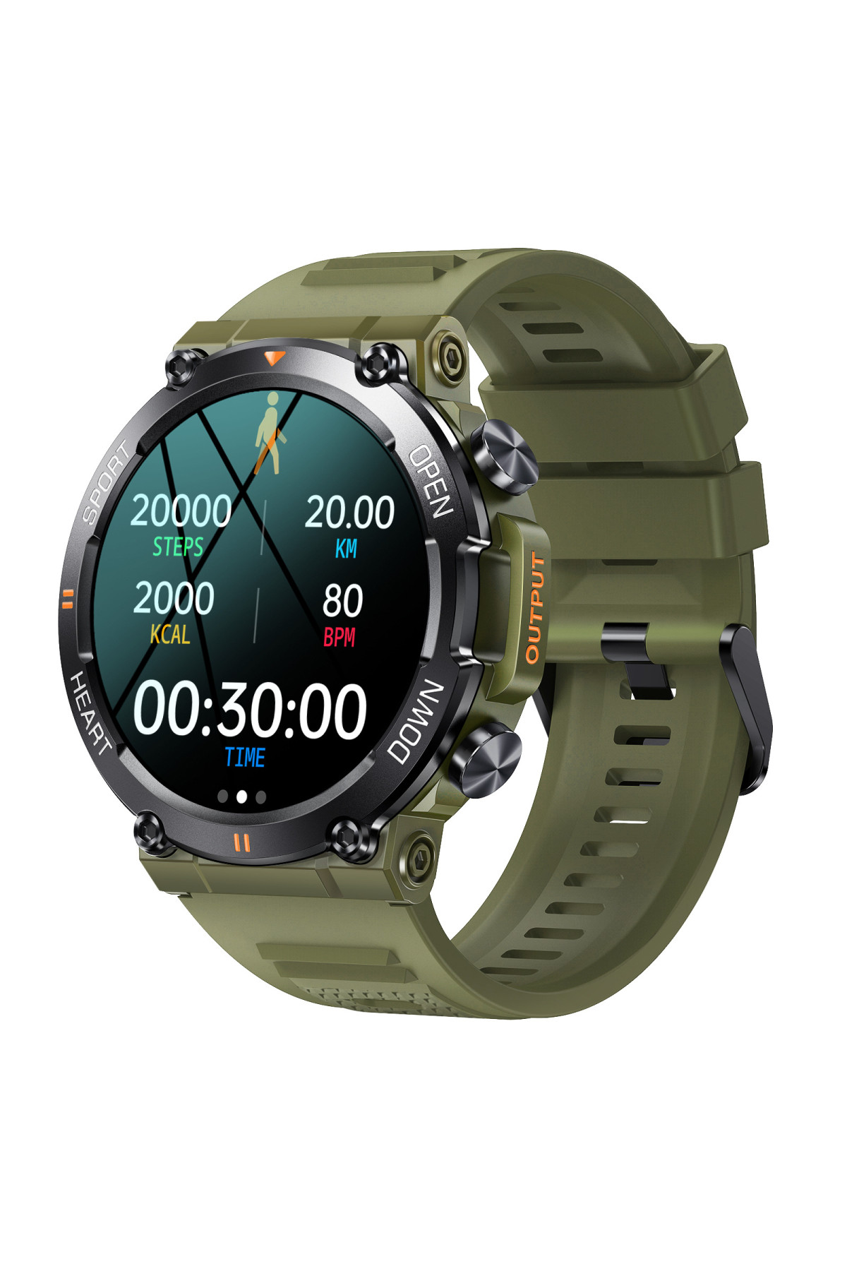 Смарт годинники Modfit Modfit Modfit Hunter Army Green 36 мм.