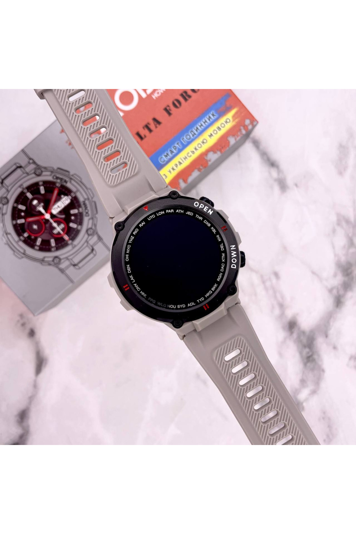 Смарт годинники Modfit Modfit Modfit Delta Force Grey 36 мм.