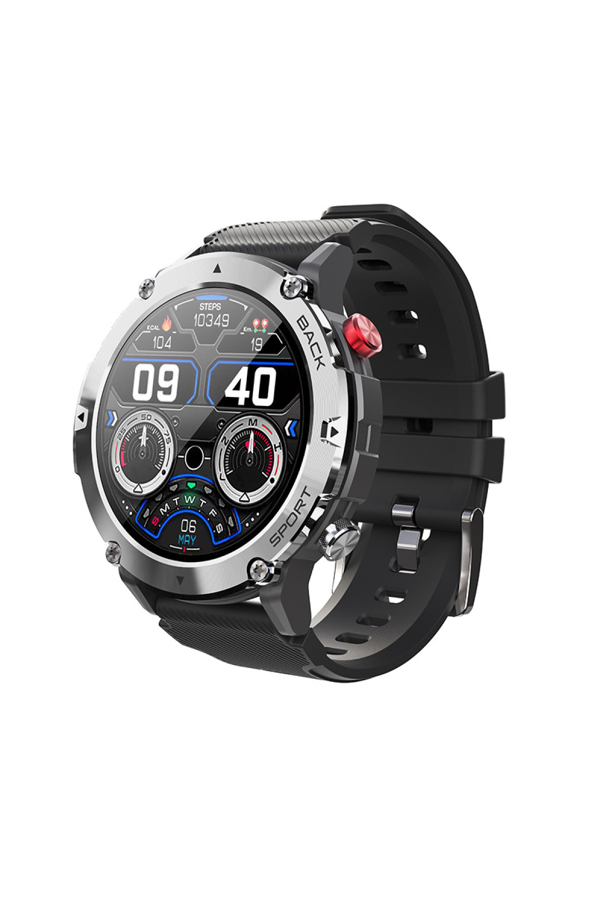 Смарт годинники Modfit Modfit Modfit Sniper Black-Silver 36 мм.