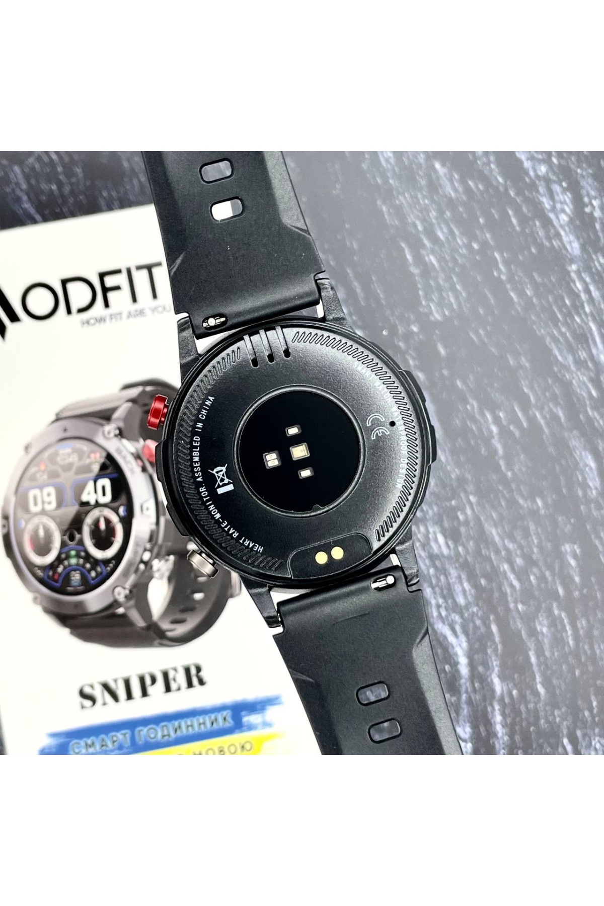 Смарт годинники Modfit Modfit Modfit Sniper Black-Silver 36 мм.