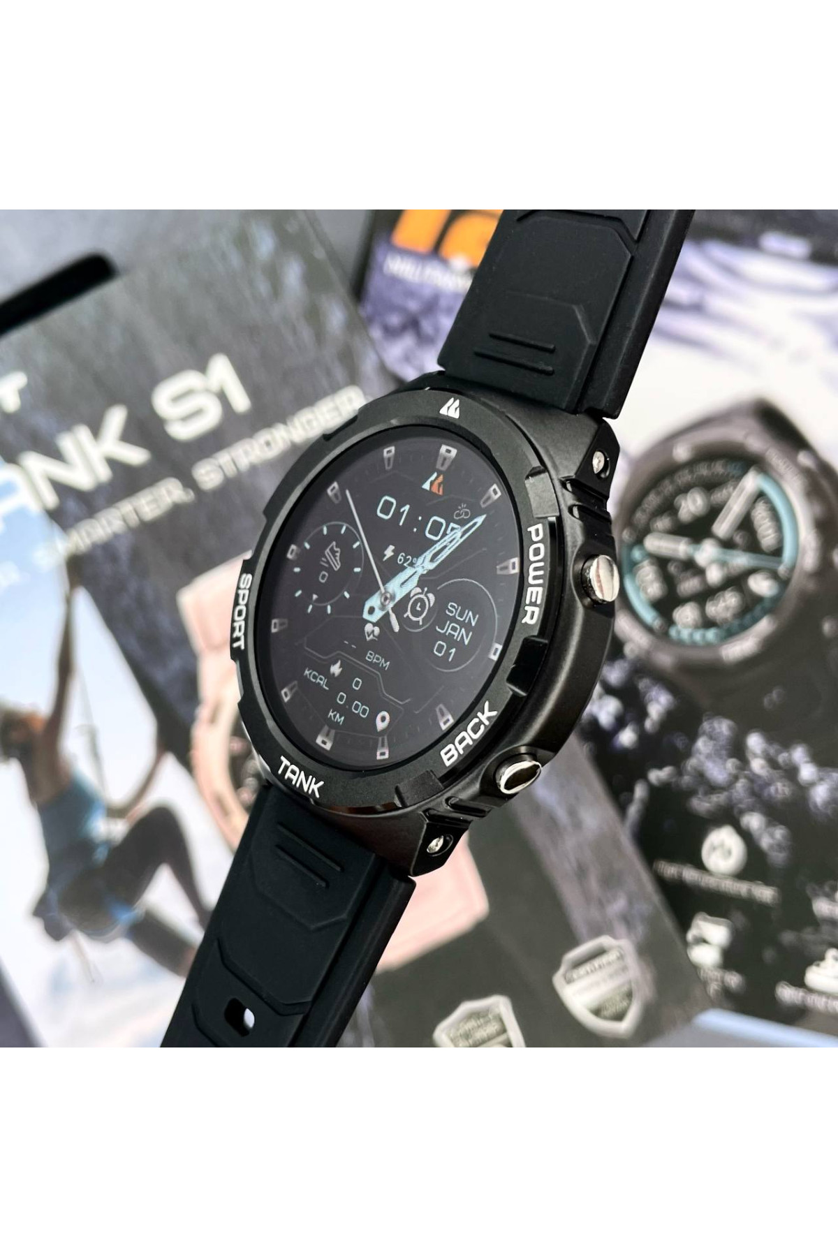 Смарт годинники Kospet Kospet Kospet Tank S1 Black