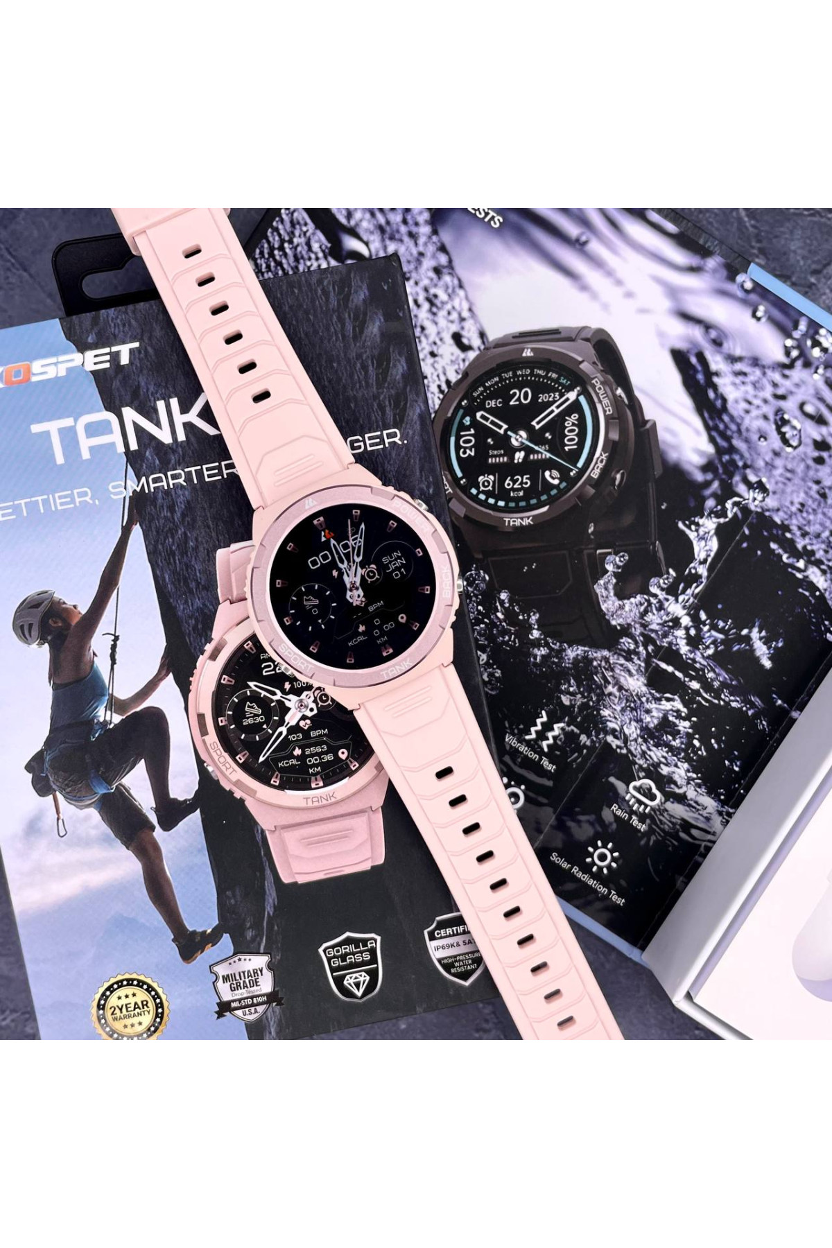 Смарт годинники Kospet Kospet Kospet Tank S1 Pink