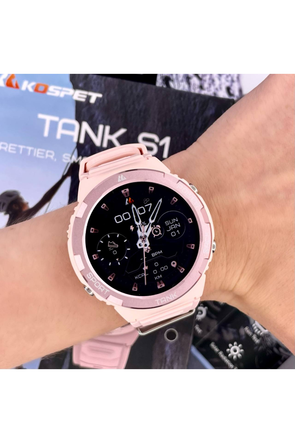 Смарт годинники Kospet Kospet Kospet Tank S1 Pink