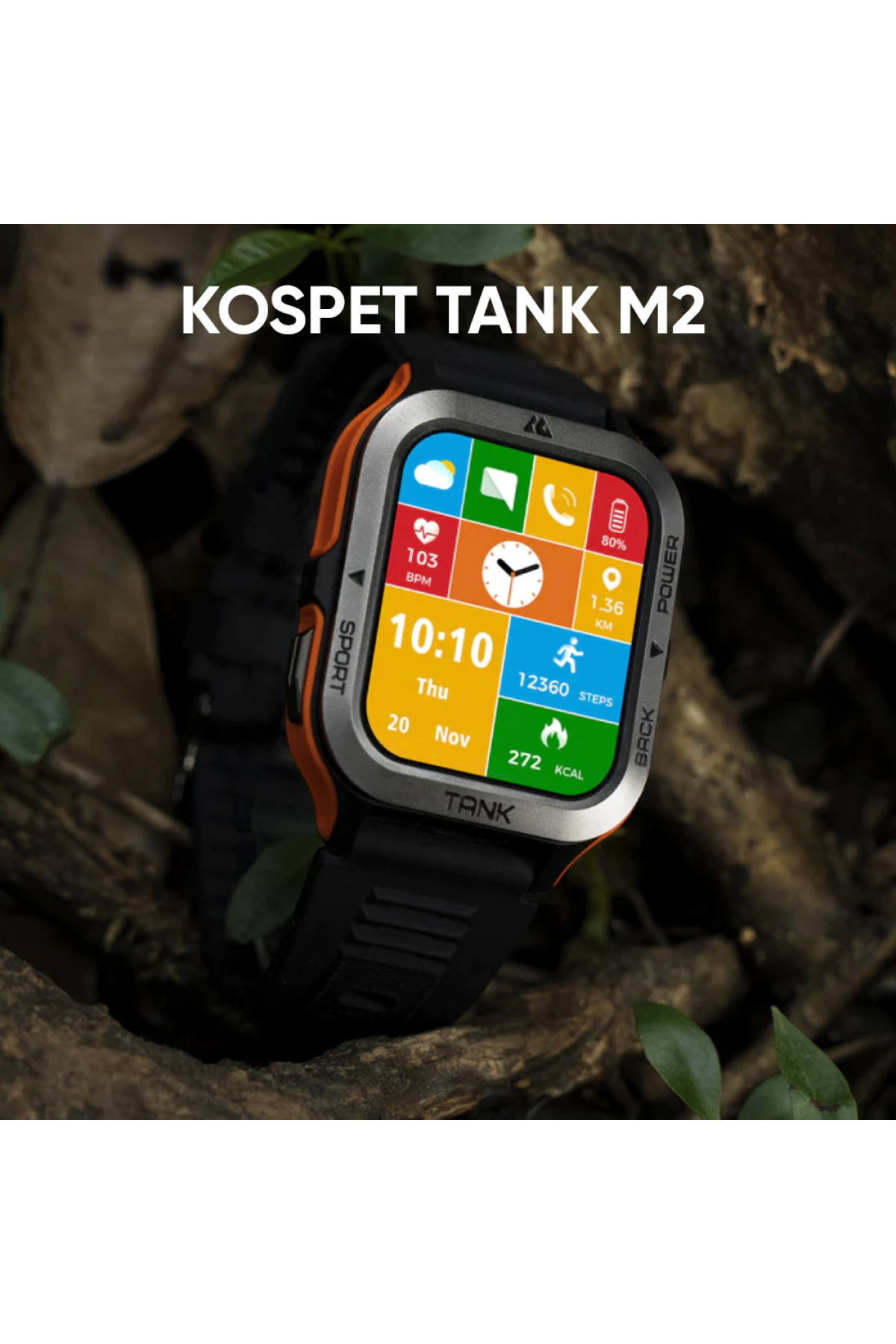 Смарт годинники Kospet Kospet Kospet Tank M2 Black